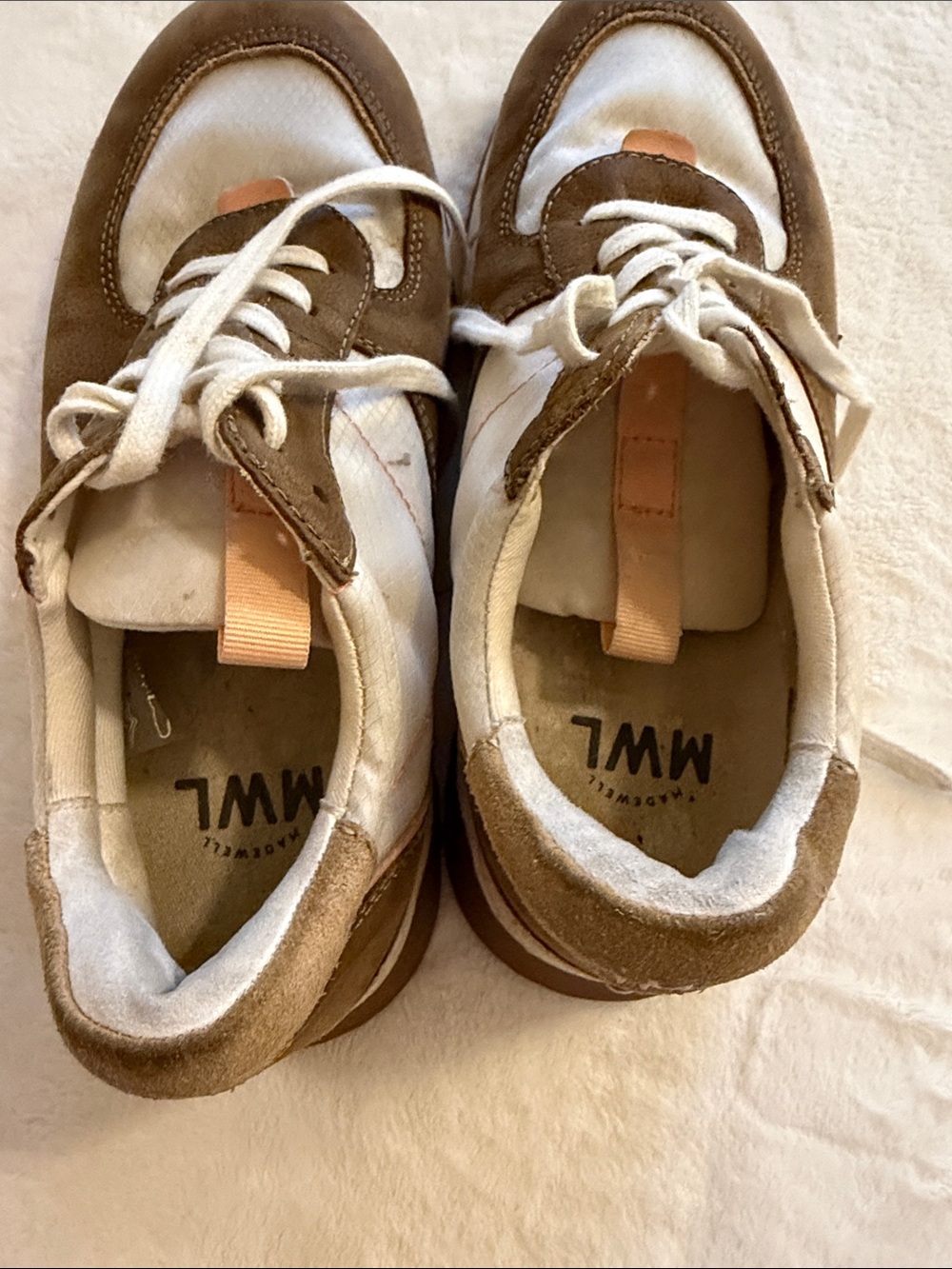 Madewell Brown and White Women's Sneakers - Picture 3 of 5